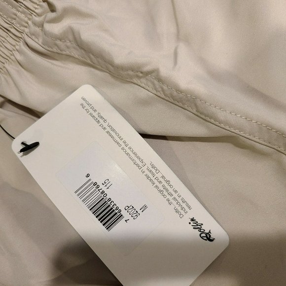 Dolphin Men's M Tan Swimming Swim Trunks Board Shorts Cargo Pocket Drawstring - Picture 3 of 8